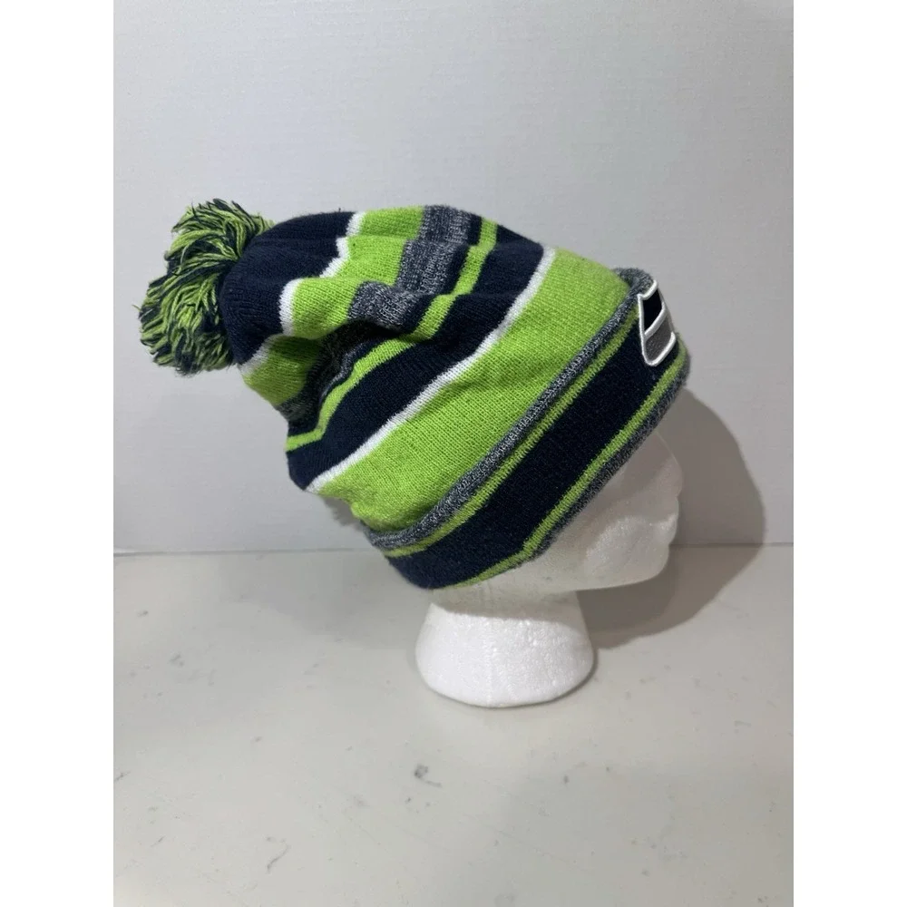 New Era 2014 SEATTLE SEAHAWKS Sport Knit Sideline Pom Hat Beanie‎